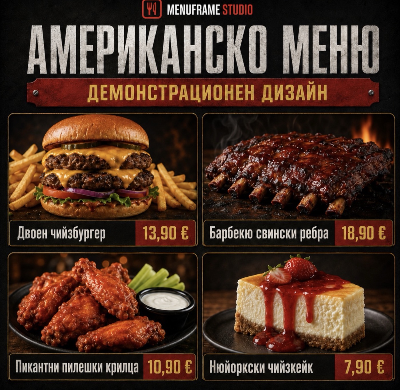 Американско меню, бургери и барбекю